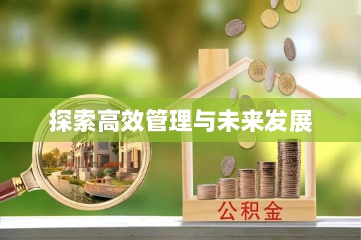 荣县探索高效管理与未来发展