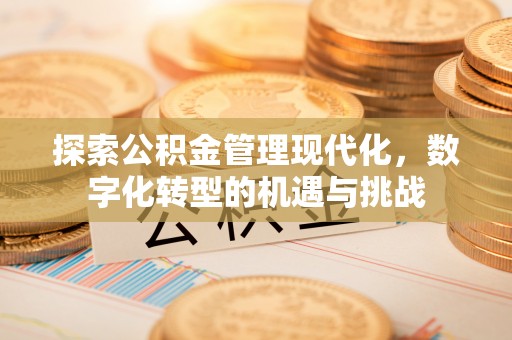 荣县探索公积金管理现代化，数字化转型的机遇与挑战