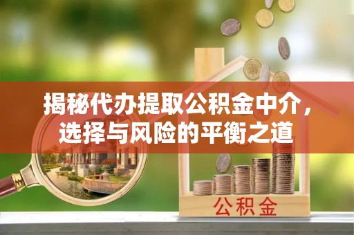 荣县揭秘代办提取公积金中介，选择与风险的平衡之道