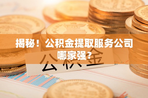 荣县揭秘！公积金提取服务公司哪家强？