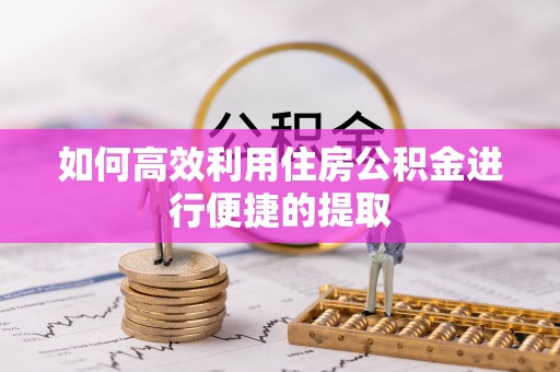 荣县如何高效利用住房公积金进行便捷的提取